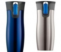 Double Wall Vacuum Insulated Travel Mugs *(2 Pack Blue and Stainless)* Double Wall Vacuum Insulated Travel Mugs *(2 Pack Blue and Stainless)*