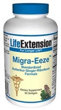 Migra-Eeze™, Standardized Butterbur-Ginger-Riboflavin Formula, 60 softgels Migra-Eeze™, Standardized Butterbur-Ginger-Riboflavin Formula, 60 softgels
