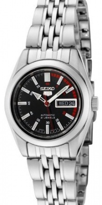 Seiko Women's SYMA43 Seiko 5 Automatic Black Dial Stainless Steel Watch Seiko Women's SYMA43 Seiko 5 Automatic Black Dial Stainless Steel Watch