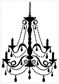 RoomMates RMK1805GM Chandelier with Gems Peel and Stick Giant Wall Decal RoomMates RMK1805GM Chandelier with Gems Peel and Stick Giant Wall Decal