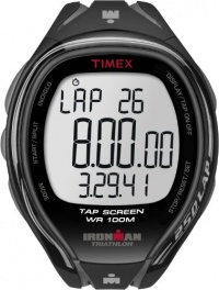 Timex Men?s T5K588 Ironman Sleek 250-Lap TapScreen Black/Gray Resin Strap Watch Timex Men?s T5K588 Ironman Sleek 250-Lap TapScreen Black/Gray Resin Strap Watch