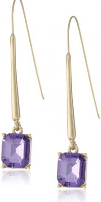 Kenneth Cole New York Modern Tanzanite Square Crystal Long Drop Earrings Kenneth Cole New York Modern Tanzanite Square Crystal Long Drop Earrings