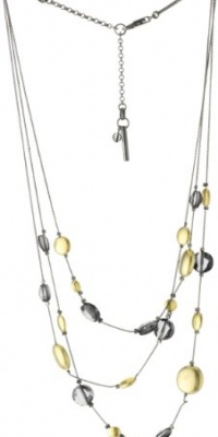 Kenneth Cole New York Topaz 3-Row Illusion Necklace, 19 Kenneth Cole New York Topaz 3-Row Illusion Necklace, 19