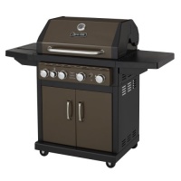 Dyna-Glo Bronze 60,000 BTU 4-Burner Propane Gas Grill with Side Burner