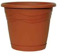 Dynamic Design IT1212TC Italia 12-Inch Poly Planter with Saucer, Terra Cotta Dynamic Design IT1212TC Italia 12-Inch Poly Planter with Saucer, Terra Cotta