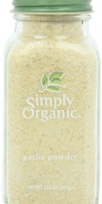 Simply Organic Garlic Powder Certified Organic, 3.64-Ounce Container Simply Organic Garlic Powder Certified Organic, 3.64-Ounce Container