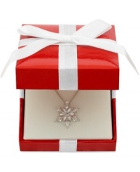 Capture the beauty of winter's first snowfall. Kaleidoscope's exquisite pendant features square and marquise-cut crystals with Swarovski Elements. Set in sterling silver. Approximate length: 18 inches. Approximate drop: 1 inch. Capture the beauty of winter's first snowfall. Kaleidoscope's exquisite pendant features square and marquise-cut crystals with Swarovski Elements. Set in sterling silver. Approximate length: 18 inches. Approximate drop: 1 inch.
