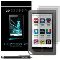 caseen 2x caseen GLARESHATTER Anti-Glare Screen Protector for Barnes and Noble Nook Tablet, Nook Color NookColor and caseen Stylus Pen Black caseen 2x caseen GLARESHATTER Anti-Glare Screen Protector for Barnes and Noble Nook Tablet, Nook Color NookColor and caseen Stylus Pen Black