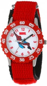 Marvel Comics Kids' W000104 Spider-Man Stainless Steel Time Teacher Watch Marvel Comics Kids' W000104 Spider-Man Stainless Steel Time Teacher Watch