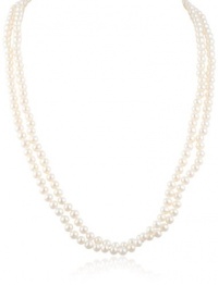 White Freshwater Cultured AA Quality Pearl Necklace with 14k Gold Clasp (6.5-7mm) White Freshwater Cultured AA Quality Pearl Necklace with 14k Gold Clasp (6.5-7mm)