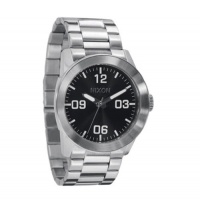Nixon Mens Private Silver Stainless Steel Analog Quartz Watch A276-000-00 Nixon Mens Private Silver Stainless Steel Analog Quartz Watch A276-000-00