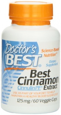 Doctor's Best Best Cinnamon Extract Cinnulin PF (125 mg), Vegetable Capsules, 60-Count Doctor's Best Best Cinnamon Extract Cinnulin PF (125 mg), Vegetable Capsules, 60-Count