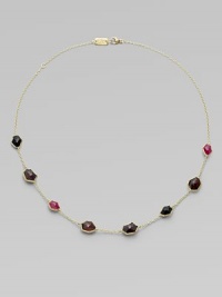 From the Modern Rock Candy® Collection. A delicately crafted design with beautiful, faceted semi-precious stones in lustrous 18k gold on a fine link chain. Ruby, garnet, onyx and rhodolite18k goldLength, about 16-18 adjustableLobster clasp closureImported From the Modern Rock Candy® Collection. A delicately crafted design with beautiful, faceted semi-precious stones in lustrous 18k gold on a fine link chain. Ruby, garnet, onyx and rhodolite18k goldLength, about 16-18 adjustableLobster clasp closureImported