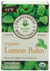 Traditional Medicinals Organic, Lemon Balm, 16-Count Boxes Traditional Medicinals Organic, Lemon Balm, 16-Count Boxes