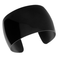 Women's Stainless Steel High Polish Cuff Black Ion-Plated Bangle Bracelet Women's Stainless Steel High Polish Cuff Black Ion-Plated Bangle Bracelet