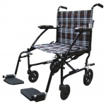 Drive Medical Fly Lite Ultra Lightweight Transport Wheelchair, Black Frame, 19