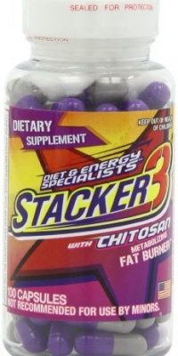 Stacker 3 Metabolizing Fat Burner with Chitosan, Capsules, 100-Count Bottle Stacker 3 Metabolizing Fat Burner with Chitosan, Capsules, 100-Count Bottle