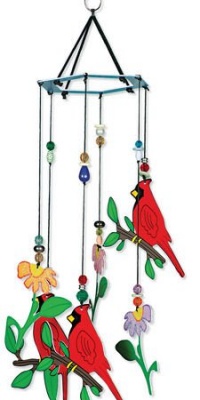 Sunset Vista Birds Of A Feather Cardinal Wind Chime, 12-Inch Long Sunset Vista Birds Of A Feather Cardinal Wind Chime, 12-Inch Long