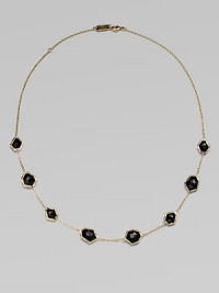 From the Modern Rock Candy® Collection. A delicately crafted piece with eight faceted onyx stations to create a simply stunning design. 24k goldOnyxLength, about 16 to 18 adjustableLobster clasp closureImported From the Modern Rock Candy® Collection. A delicately crafted piece with eight faceted onyx stations to create a simply stunning design. 24k goldOnyxLength, about 16 to 18 adjustableLobster clasp closureImported