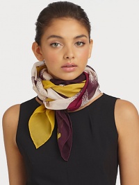 A feminine style in indulgent, washed silk chiffon. SilkAbout 40 X 67Dry cleanImported A feminine style in indulgent, washed silk chiffon. SilkAbout 40 X 67Dry cleanImported
