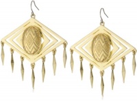 House of Harlow 1960 Gold-Plated Clear Epoxy Tassel Earrings House of Harlow 1960 Gold-Plated Clear Epoxy Tassel Earrings