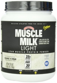 CytoSport Muscle Milk Light, Cookies and Creme, 1.65 Pound
