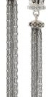 Judith Jack Tassels Sterling Silver Marcasite Crystal Elongated Tassel Drop Earrings Judith Jack Tassels Sterling Silver Marcasite Crystal Elongated Tassel Drop Earrings