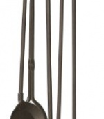 Uniflame 5 PC Bronze Fireset with Ball handles, Pedestal Base