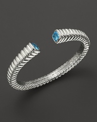 John Hardy Bedeg Silver Batu Cuff with Swiss Blue Topaz John Hardy Bedeg Silver Batu Cuff with Swiss Blue Topaz