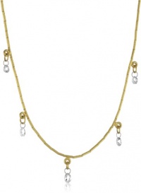 GURHAN Dew 5 White Diamond Briolette High Karat Gold Tube Necklace, 16 GURHAN Dew 5 White Diamond Briolette High Karat Gold Tube Necklace, 16