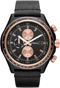 Fossil CH2819 Dylan Leather Watch Black Fossil CH2819 Dylan Leather Watch Black