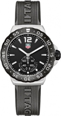 TAG Heuer Men's WAU1110.FT6024 Formula 1 Black Dial Black Rubber Strap Watch TAG Heuer Men's WAU1110.FT6024 Formula 1 Black Dial Black Rubber Strap Watch