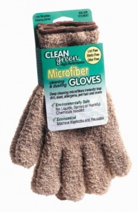 Clean Green High-Performance Microfiber Cleaning and Dusting Gloves - 1 Pair Clean Green High-Performance Microfiber Cleaning and Dusting Gloves - 1 Pair