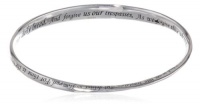 Sterling Silver For Thine Is The Kindsom and The Power and The Glory Forever and Ever. Amen? Bangle Bracelet, 8.75 Sterling Silver For Thine Is The Kindsom and The Power and The Glory Forever and Ever. Amen? Bangle Bracelet, 8.75