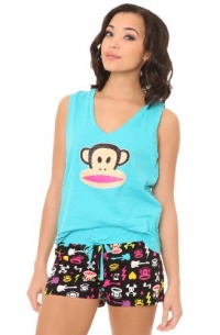 Paul Frank Women's In Living Color Julius Print Short Set Paul Frank Women's In Living Color Julius Print Short Set