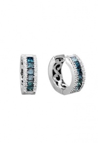 Effy Jewlery Pave Classica Bella Bleu Diamond Earrings, 1.38 TCW