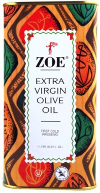 Zoe Extra Virgin Olive Oil, 1 Liter Tins (Pack of 2) Zoe Extra Virgin Olive Oil, 1 Liter Tins (Pack of 2)