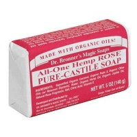 Dr. Bronner's Magic Soaps Pure-Castile Soap, All-One Hemp Rose, 5-Ounce Bars (Pack of 6) Dr. Bronner's Magic Soaps Pure-Castile Soap, All-One Hemp Rose, 5-Ounce Bars (Pack of 6)