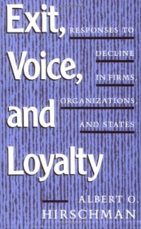Exit, Voice, and Loyalty: Responses to Decline in Firms, Organizations, and States Exit, Voice, and Loyalty: Responses to Decline in Firms, Organizations, and States