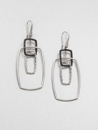 From the Classic Chain Collection. This nature-inspired style from a socially and environmentally responsible brand features rich black sapphires set in a rectangular, sterling silver drop design. Black sapphiresSterling silverDrop, about 2.8Hook backImported From the Classic Chain Collection. This nature-inspired style from a socially and environmentally responsible brand features rich black sapphires set in a rectangular, sterling silver drop design. Black sapphiresSterling silverDrop, about 2.8Hook backImported