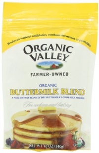 Organic Valley Organic Buttermilk Blend, Powder Cultured, 12-Ounce Bags (Pack of 4)