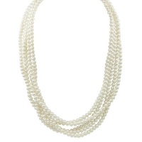 White Freshwater Cultured Pearl Endless Necklace (5-5.5mm ), 100