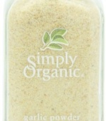 Simply Organic Garlic Powder Certified Organic, 3.64-Ounce Container