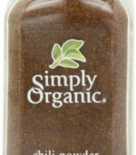 Simply Organic Chili Powder Certified Organic, 2.89-Ounce Container