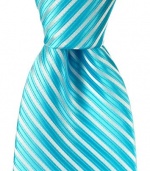Neckties By Scott Allan - Turquoise & Silver Men's Tie