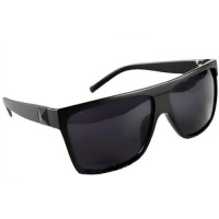 Askformore Classic Retro Fashion Large Square Flat Top Aviator Sunglasses Black Askformore Classic Retro Fashion Large Square Flat Top Aviator Sunglasses Black