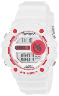 Armitron Women's 45/7031WHT Sport Pink Accented White Digital Chronograph Watch Armitron Women's 45/7031WHT Sport Pink Accented White Digital Chronograph Watch