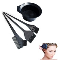 Salon Hair Coloring Dyeing Kit Dye Brush Comb Bowl Tint Tool Kit Black New 4 Pcs Salon Hair Coloring Dyeing Kit Dye Brush Comb Bowl Tint Tool Kit Black New 4 Pcs