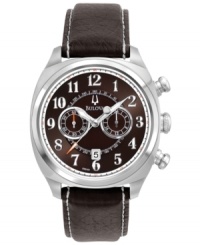 The Adventurer watch by Bulova is the perfect companion for the global wanderer, with chronograph precision and timeless style. The Adventurer watch by Bulova is the perfect companion for the global wanderer, with chronograph precision and timeless style.