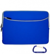 Apple MacBook Pro and MacBook Air 13.3 Inch Screen (BLUE) Laptop Sleeve Slipcase Zipper Case Cover, w/ Dual Pocket and Free Carabiner Keychain Apple MacBook Pro and MacBook Air 13.3 Inch Screen (BLUE) Laptop Sleeve Slipcase Zipper Case Cover, w/ Dual Pocket and Free Carabiner Keychain